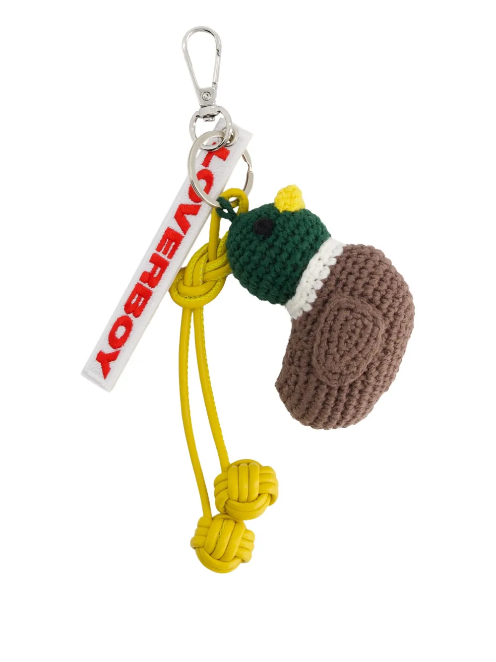 Charles Jeffrey Loverboy Duck-charm Keyring In Brown