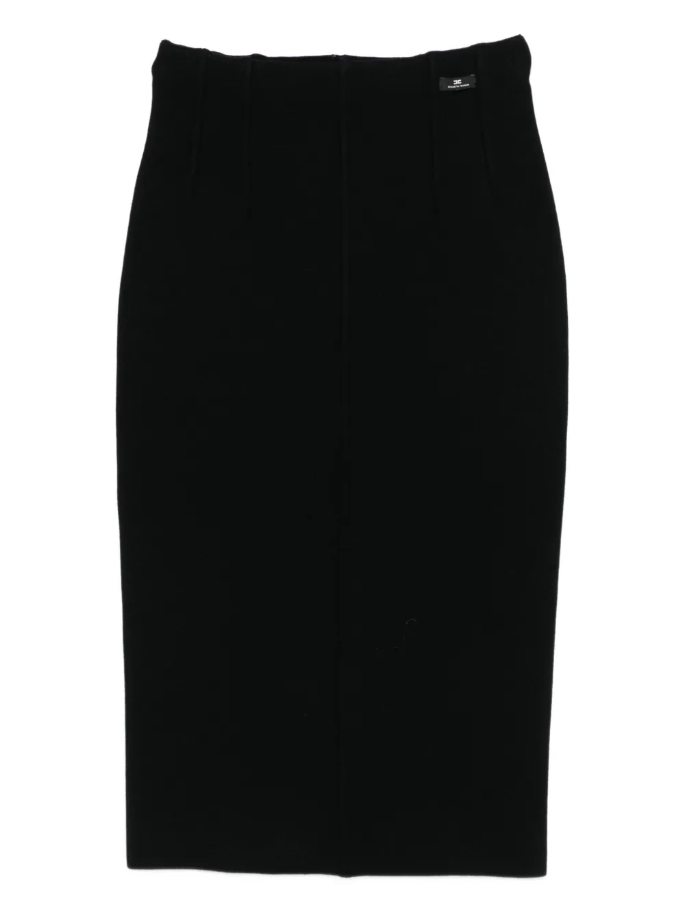 Elisabetta Franchi back-detail midi pencil skirt | Black | Image 1