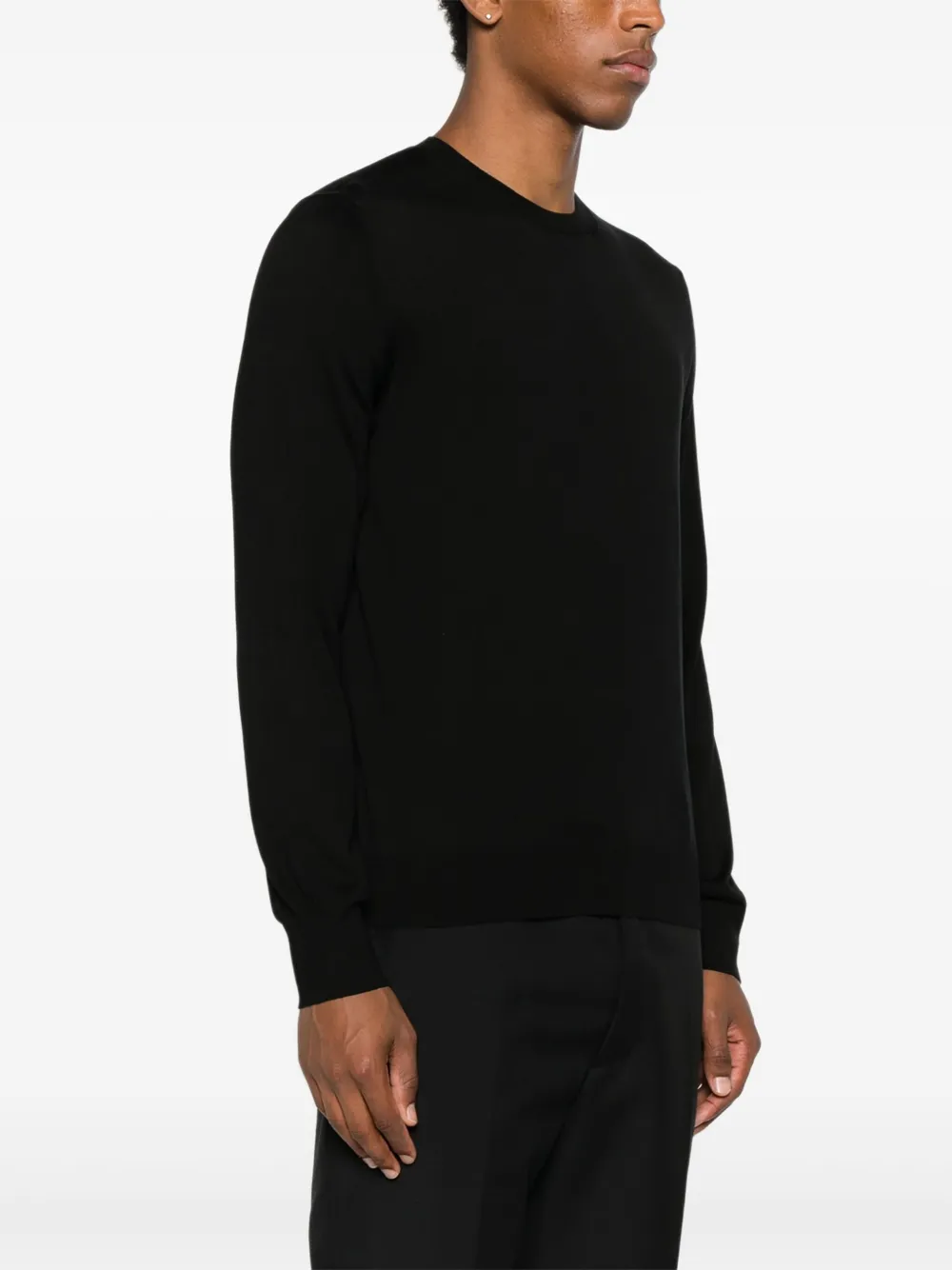 TOM FORD Zijden trui met ronde hals Zwart