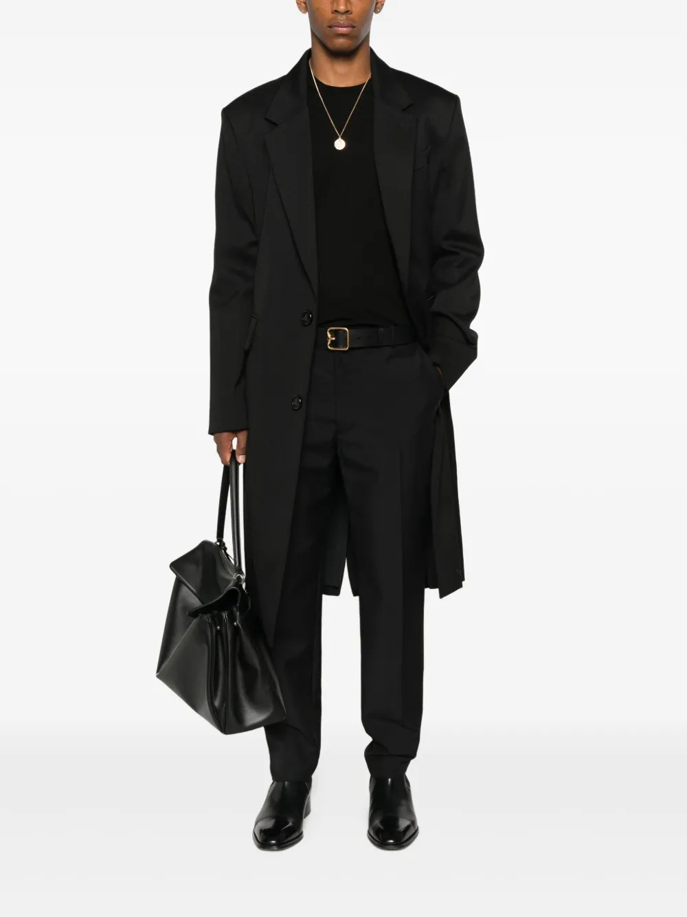 TOM FORD crew-neck silk sweater - Zwart