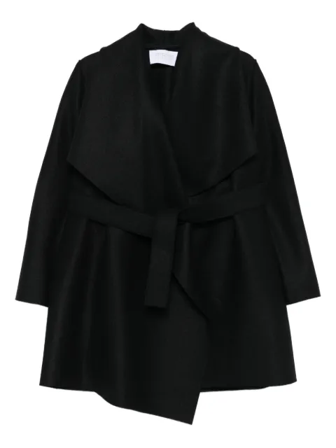 Harris Wharf London wrap-front belted coat