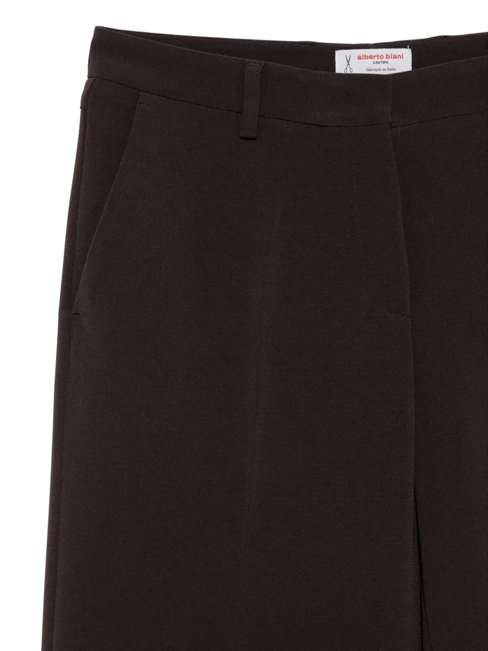 Alberto Biani Broek met wijde pijpen Bruin