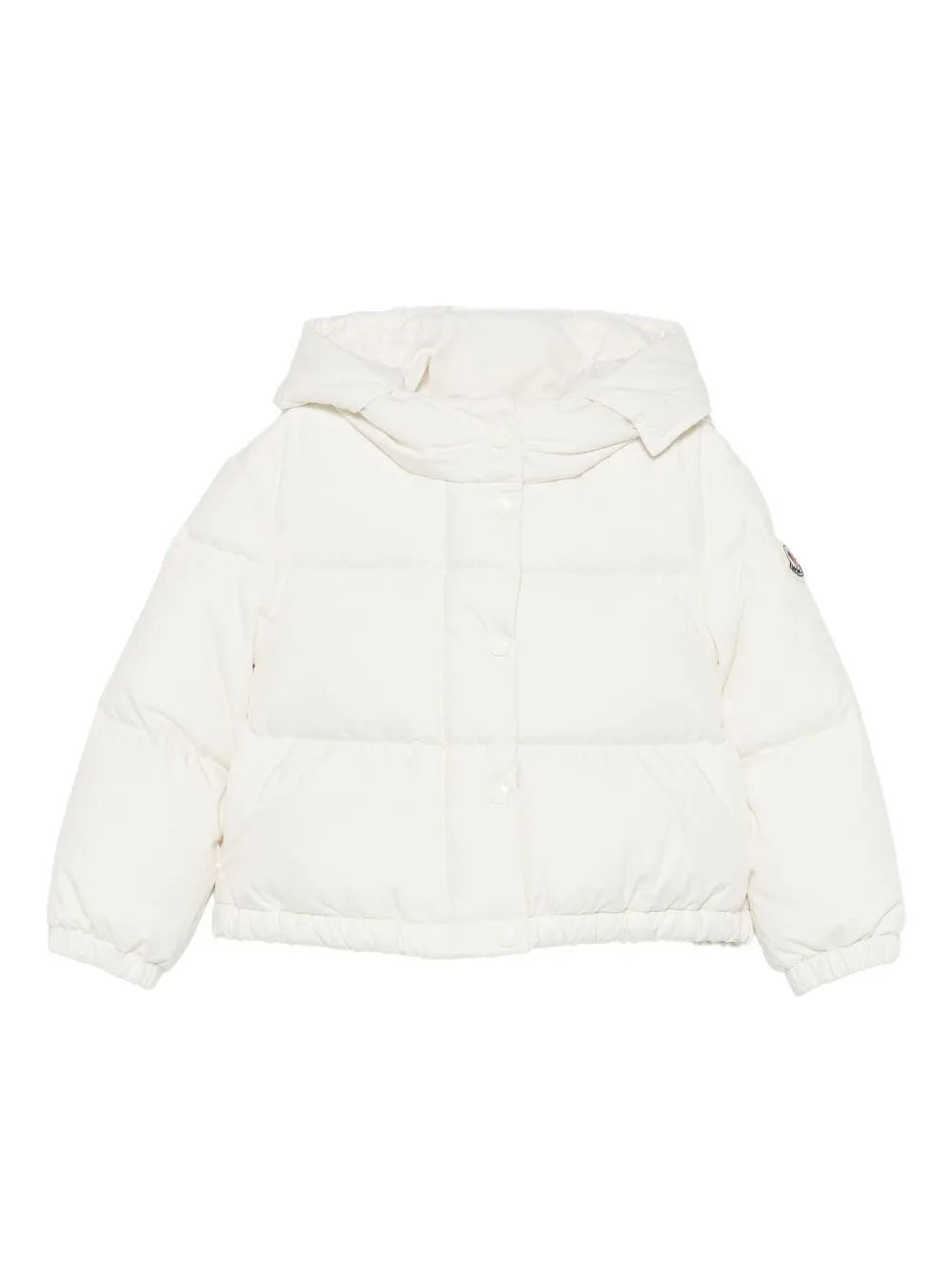 Moncler Enfant フーデッド パデッドジャケット - ニュートラル Moncler Enfant フーデッド パデッドジャケット - ニュートラル
