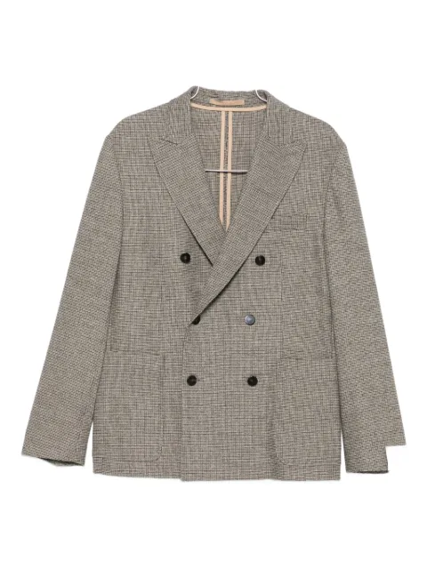 Paolo Pecora checked double-breasted jacket