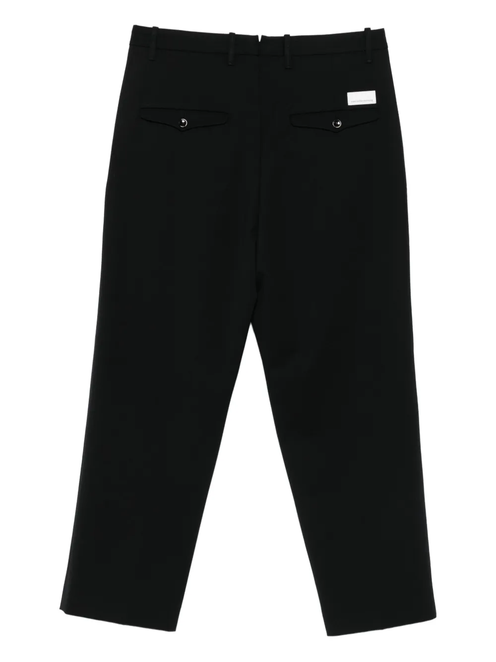 Nine In The Morning pleated-pocket trousers - Zwart