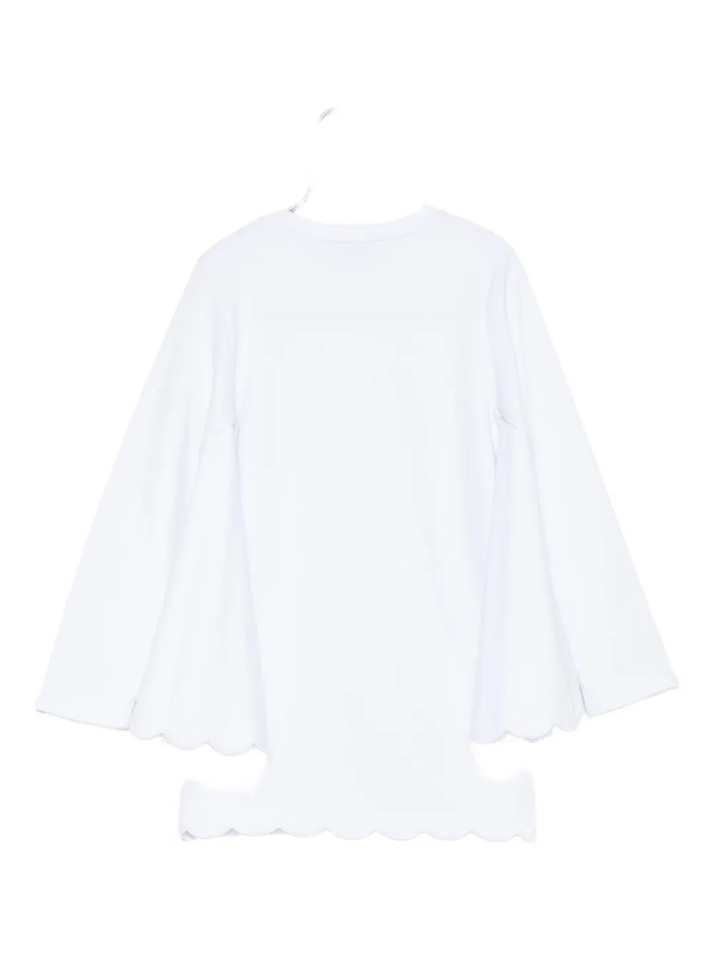 Stella Mccartney Scalloped-hem Dress In White