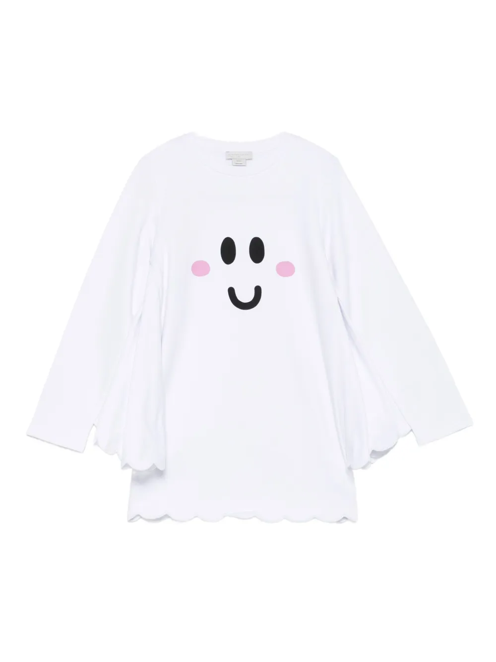 Stella McCartney Kids scalloped-hem dress - Bianco