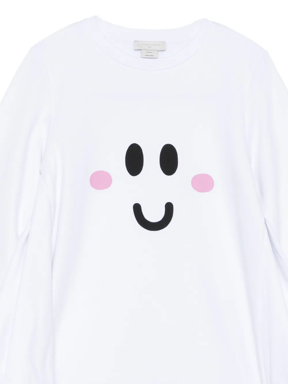 Stella McCartney Kids Jurk met gewelfde afwerking Wit