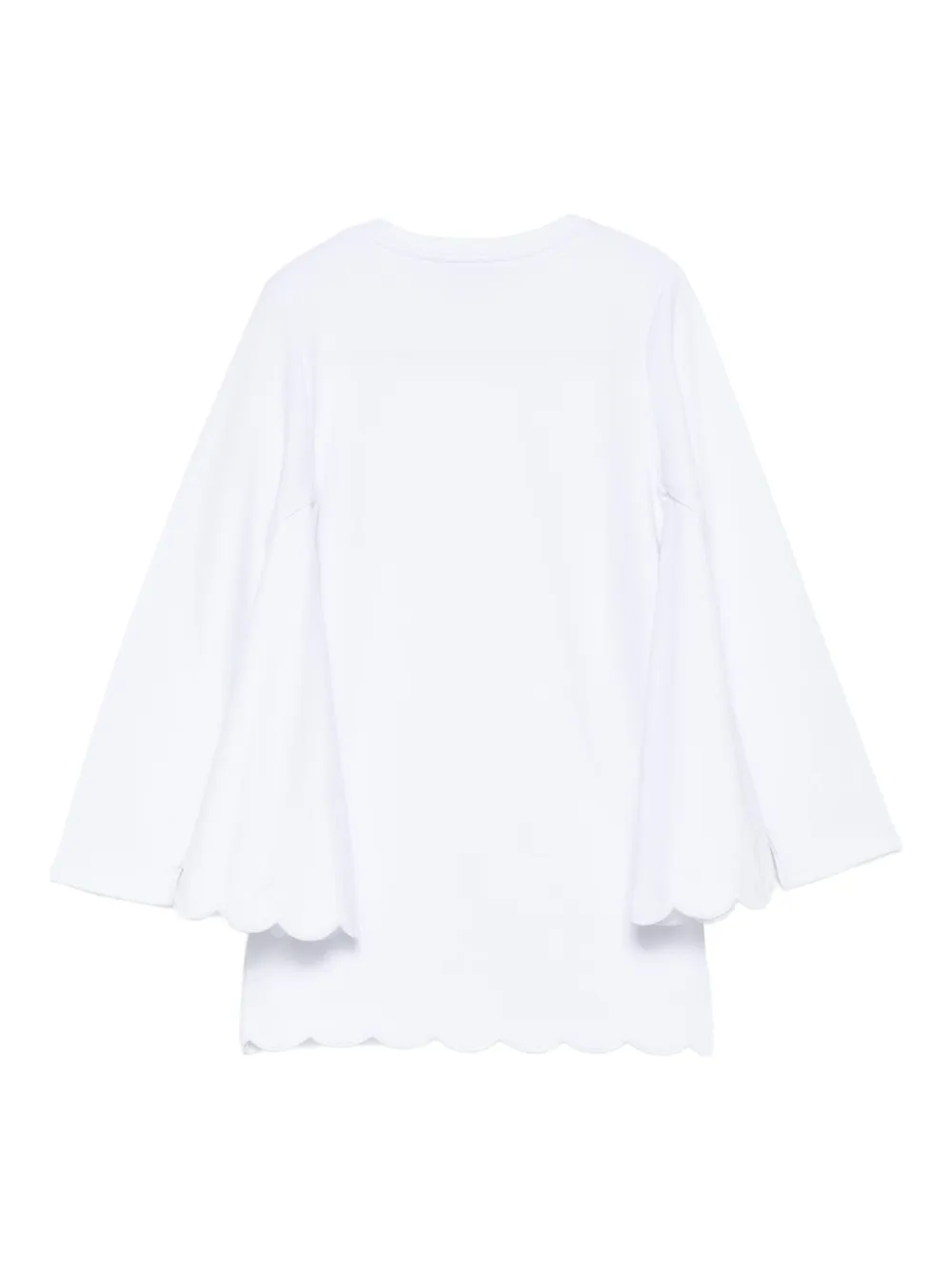 Stella McCartney Kids Jurk met gewelfde afwerking Wit