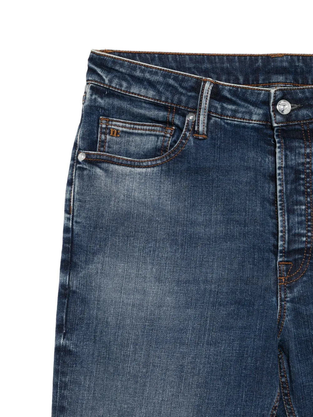 Nine In The Morning Jeans met vervaagd effect Blauw
