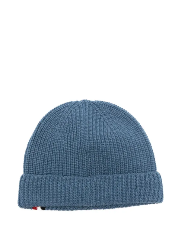 Moncler Enfant ロゴパッチ ビーニー | ブルー | FARFETCH JP