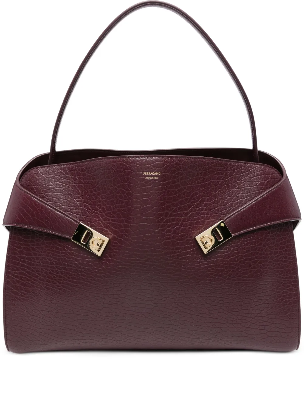 Ferragamo Gancini-clasp leather shoulder bag | Red | Image 1