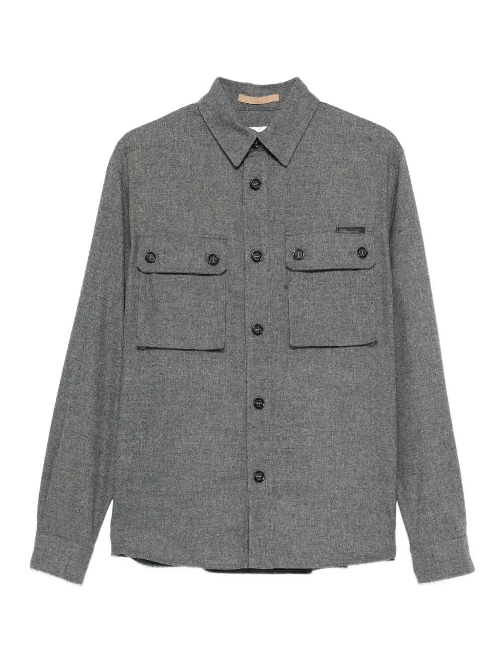 Paolo Pecora ダブルポケット シャツジャケット - GRAY Paolo Pecora ダブルポケット シャツジャケット - GRAY