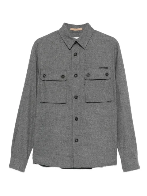 Paolo Pecora double-pocket button-down shirt jacket