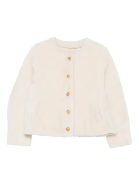 Liska faux-fur buttoned jacket