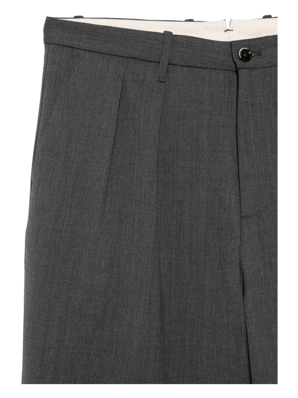 Nine In The Morning Pleated-front Trousers In Gray