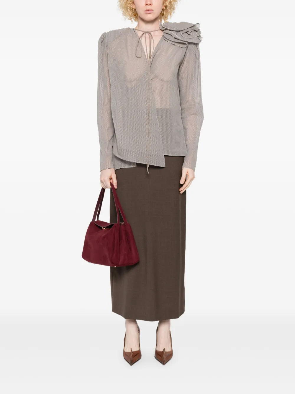 Loulou wool maxi skirt | Straight Skirts | Image 2