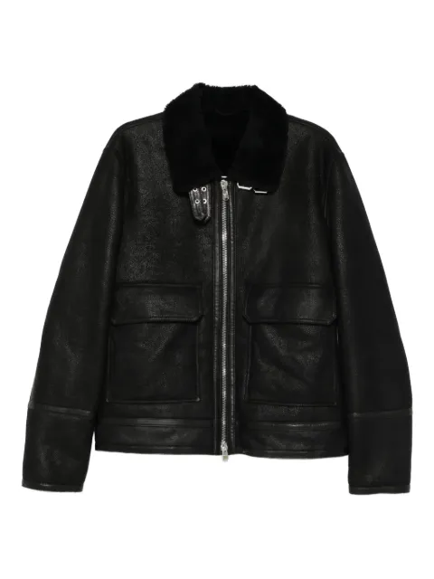 DONDUP flap-pocket leather jacket