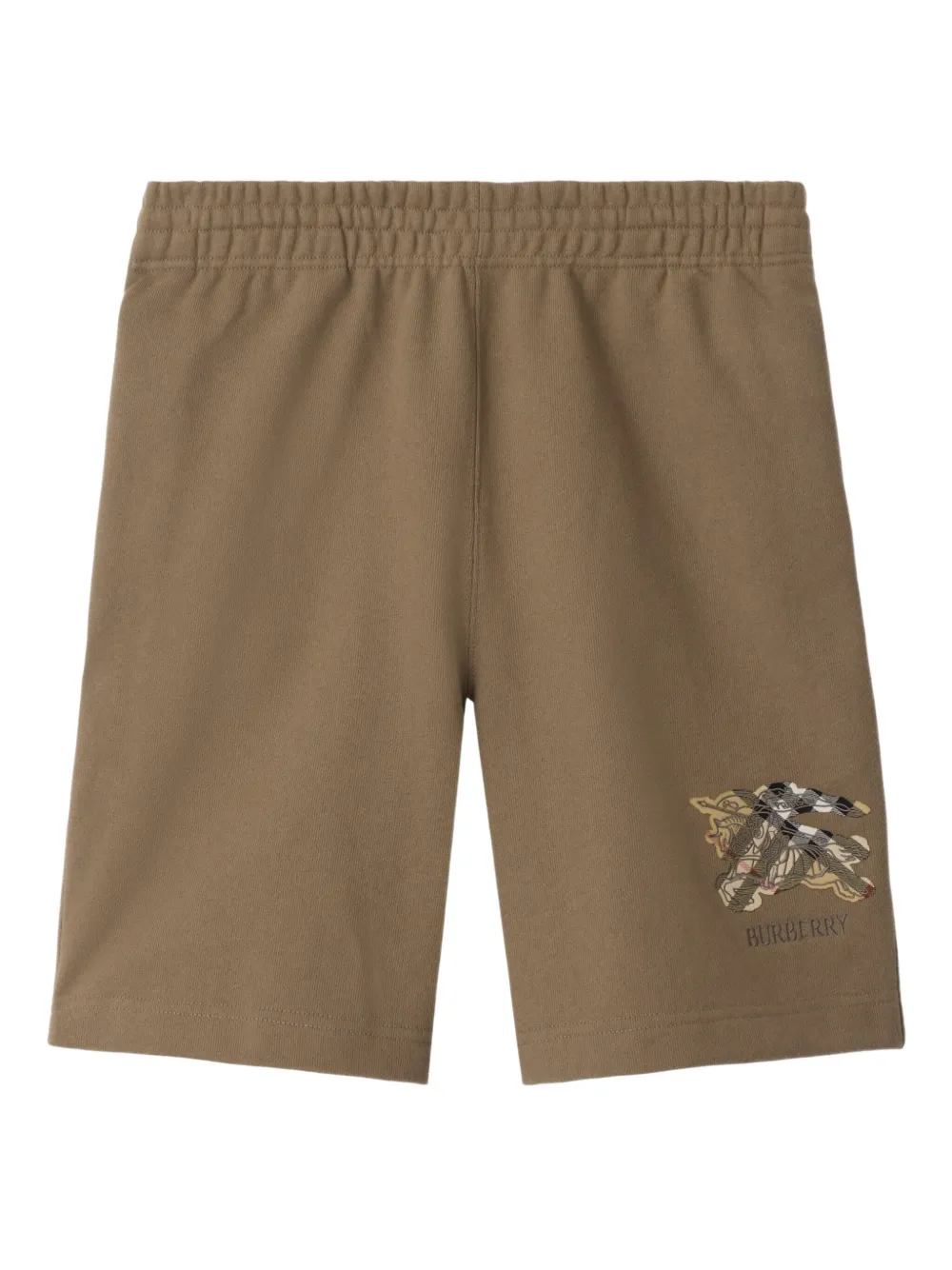 Burberry equestrian-knight check shorts | Neutrals | Image 1