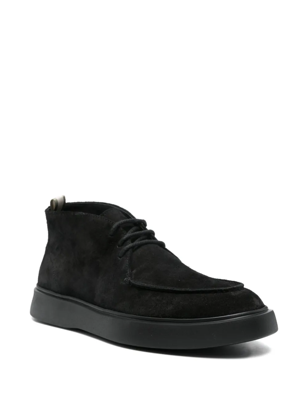 Officine Creative suede lace-up boots Black