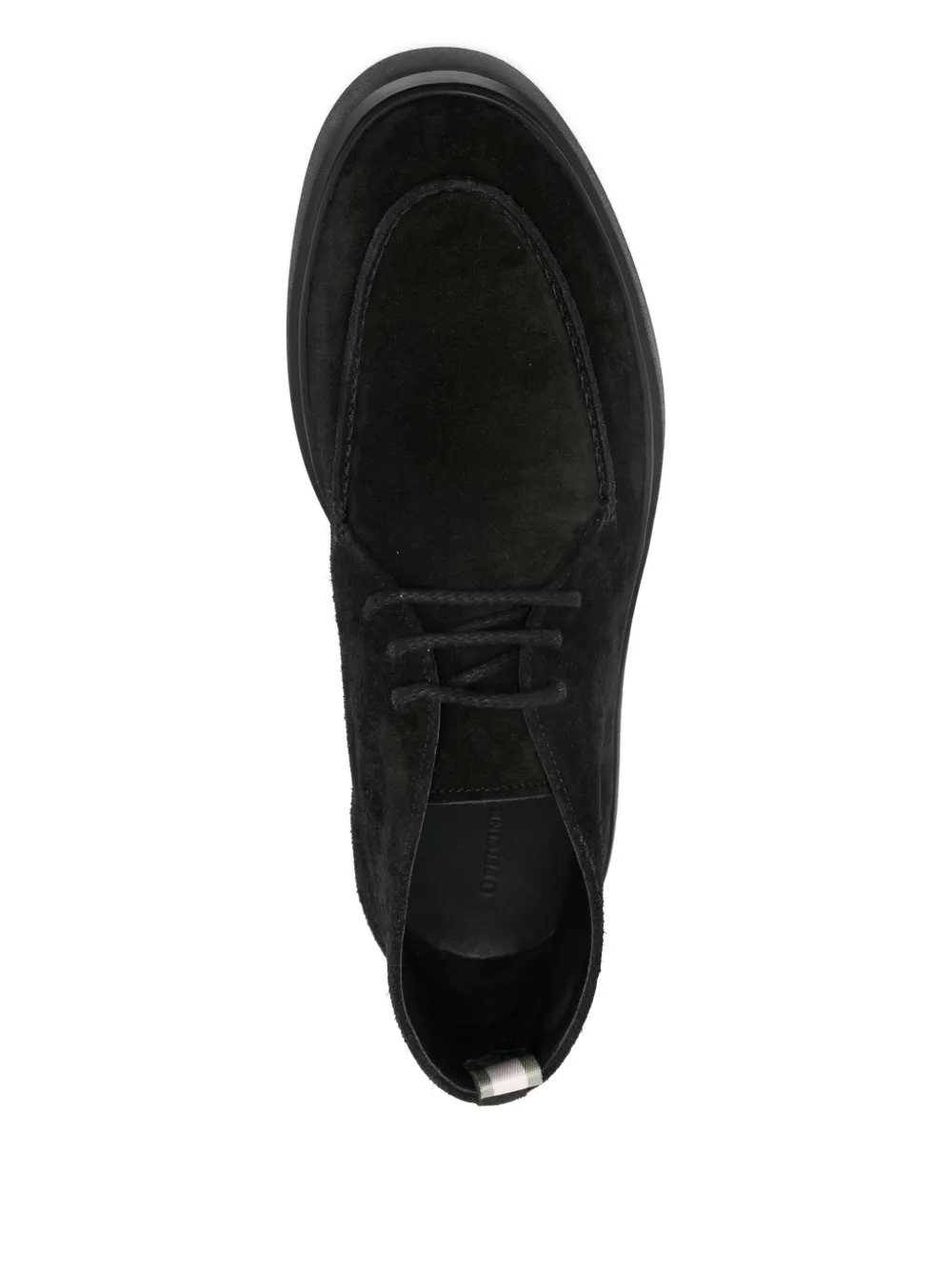 Officine Creative suede lace-up boots Black