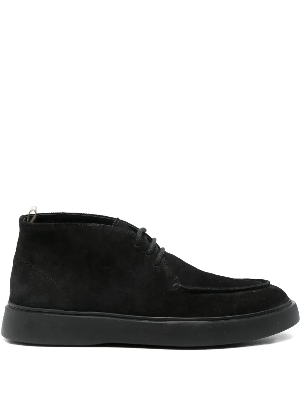 Officine Creative suede lace-up boots Black