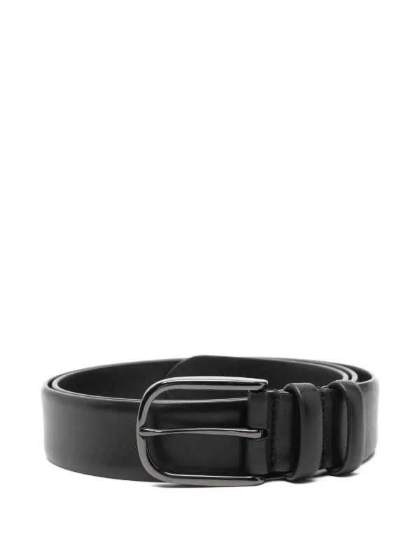 Officine Creative Leather Belt in Black