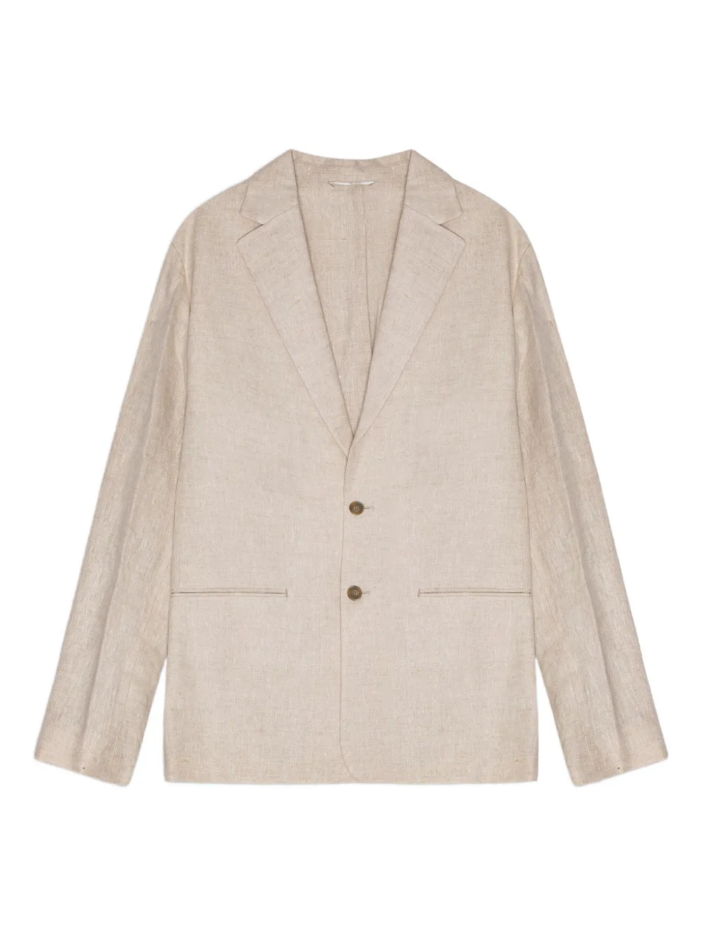 Nn07 Timo Linen Blazer In Neutral