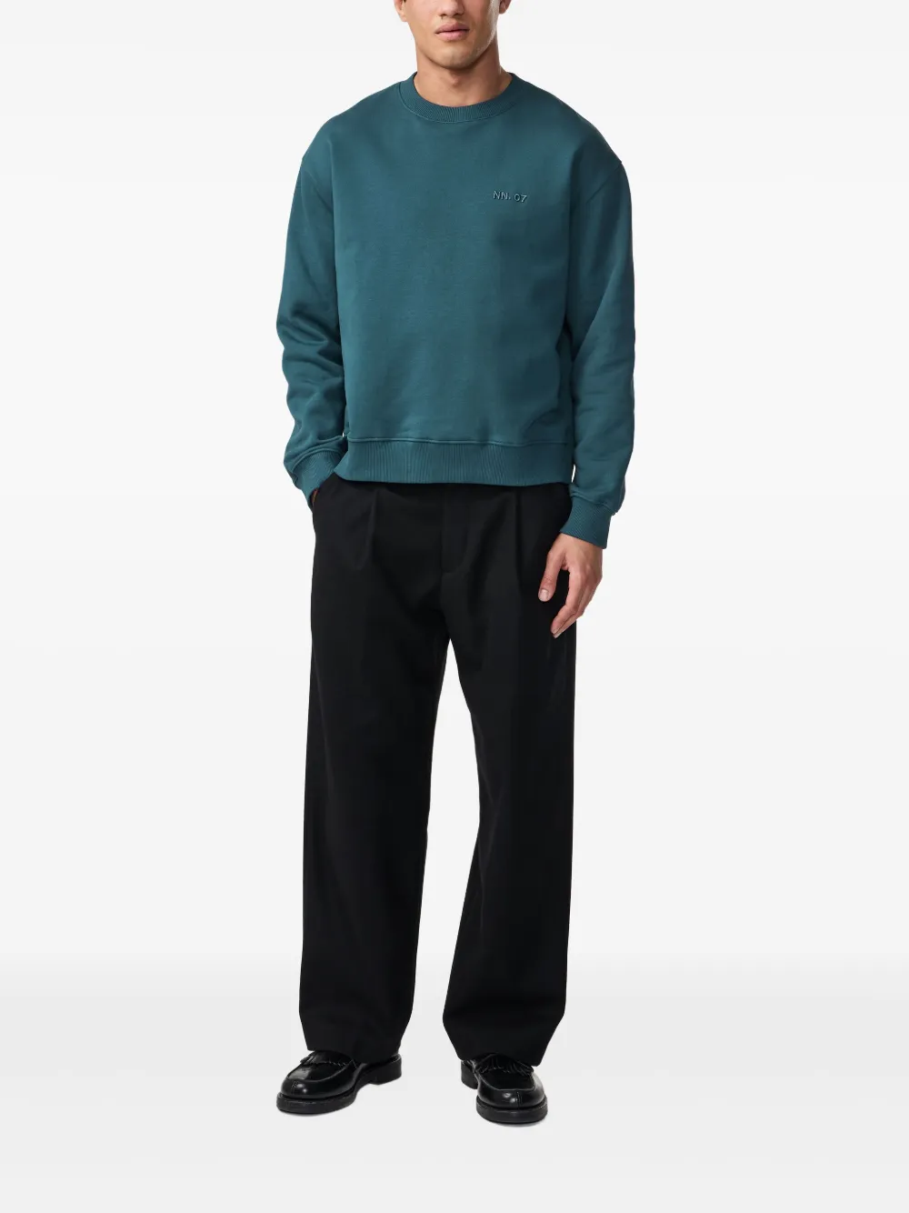 NN07 Sweater met ronde hals - Blauw