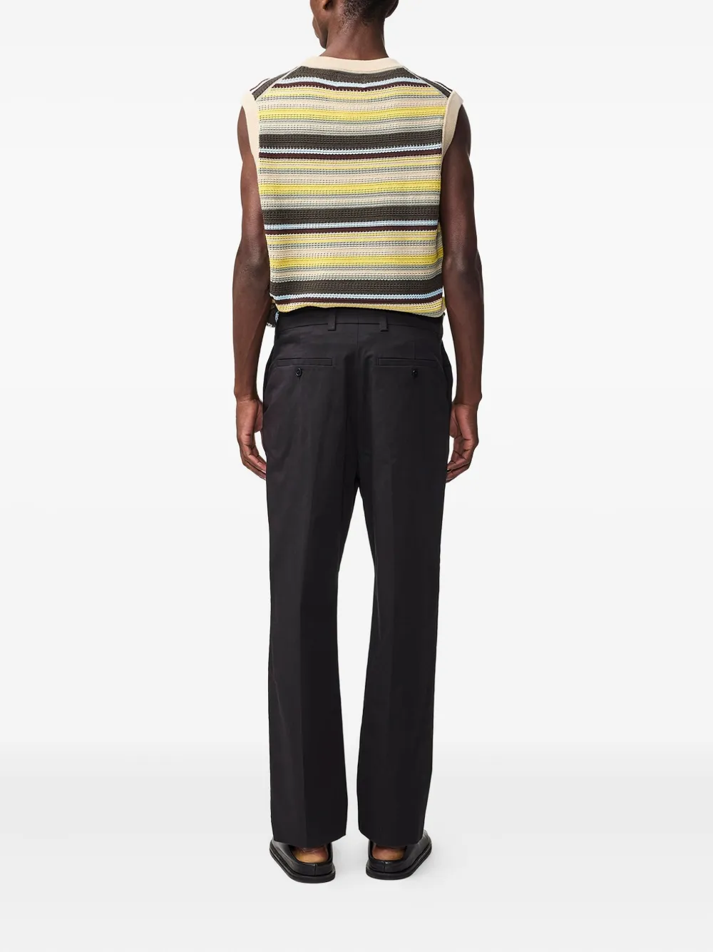 Nn07 Paw Tailored Trousers In Black