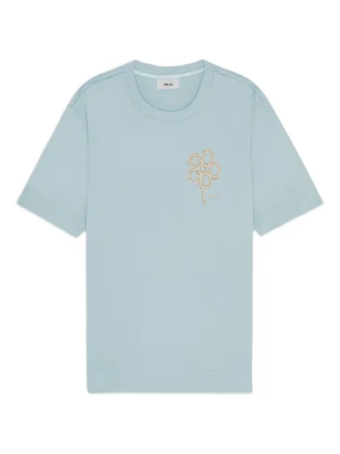 NN07 Pedro flower-embroidered T-shirt