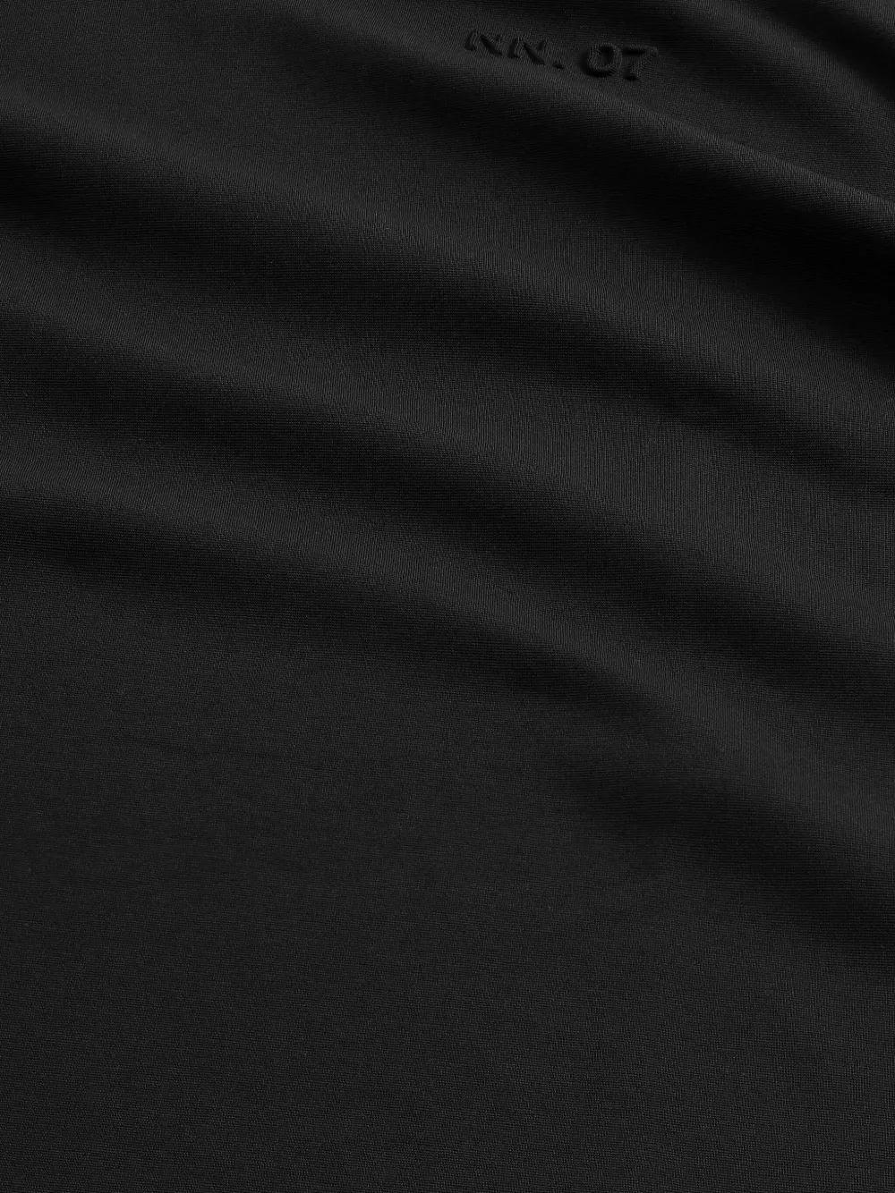 NN07 T-shirt met geborduurd logo Zwart