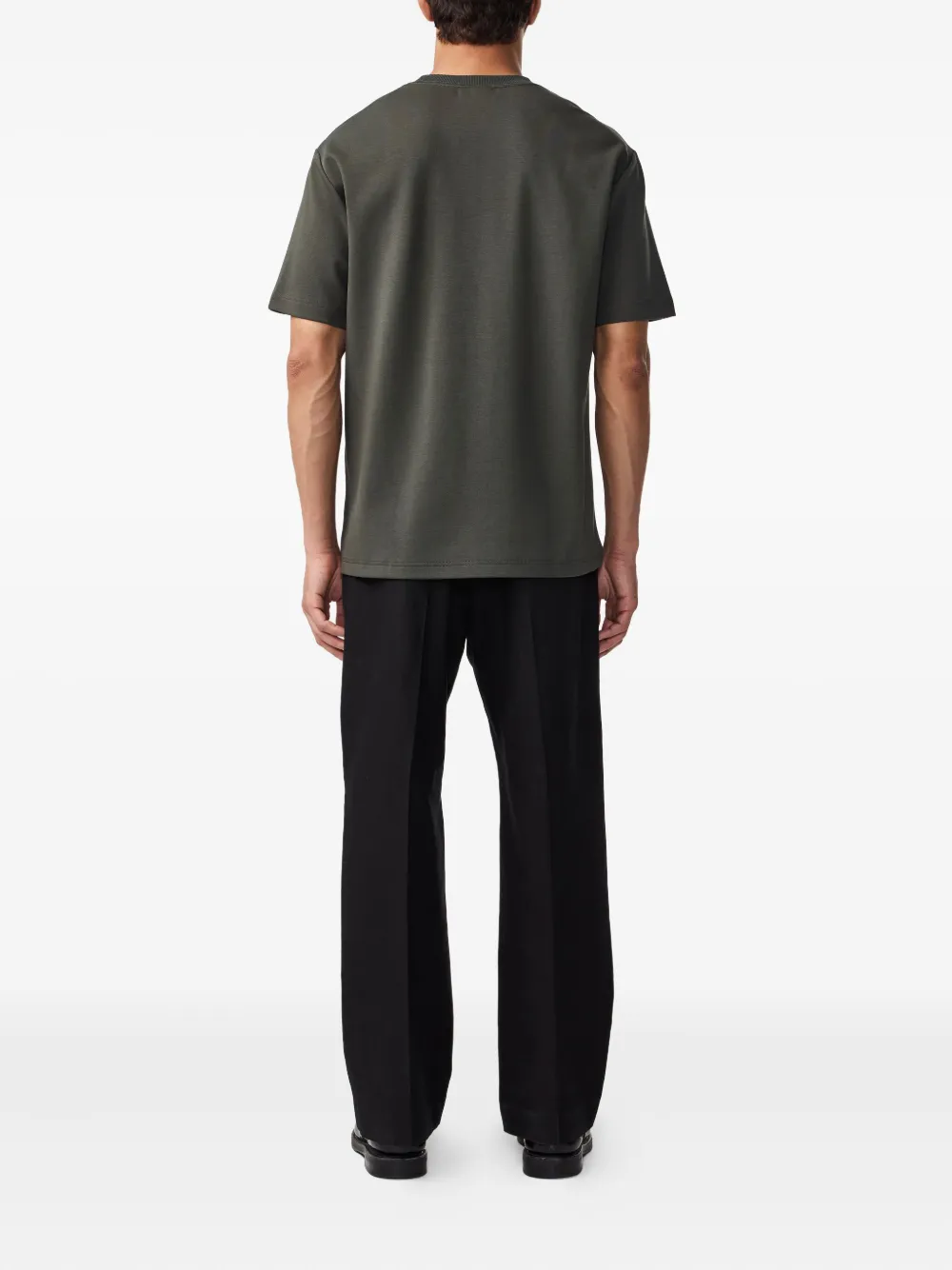NN07 T-shirt met geborduurd logo Grijs
