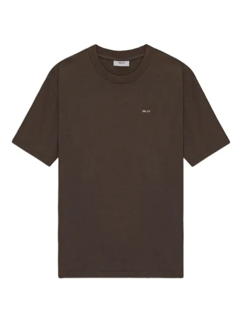 NN07 logo-embroidered t-shirt