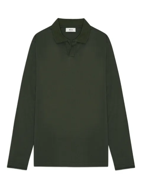 NN07 long-sleeve polo-collar t-shirt
