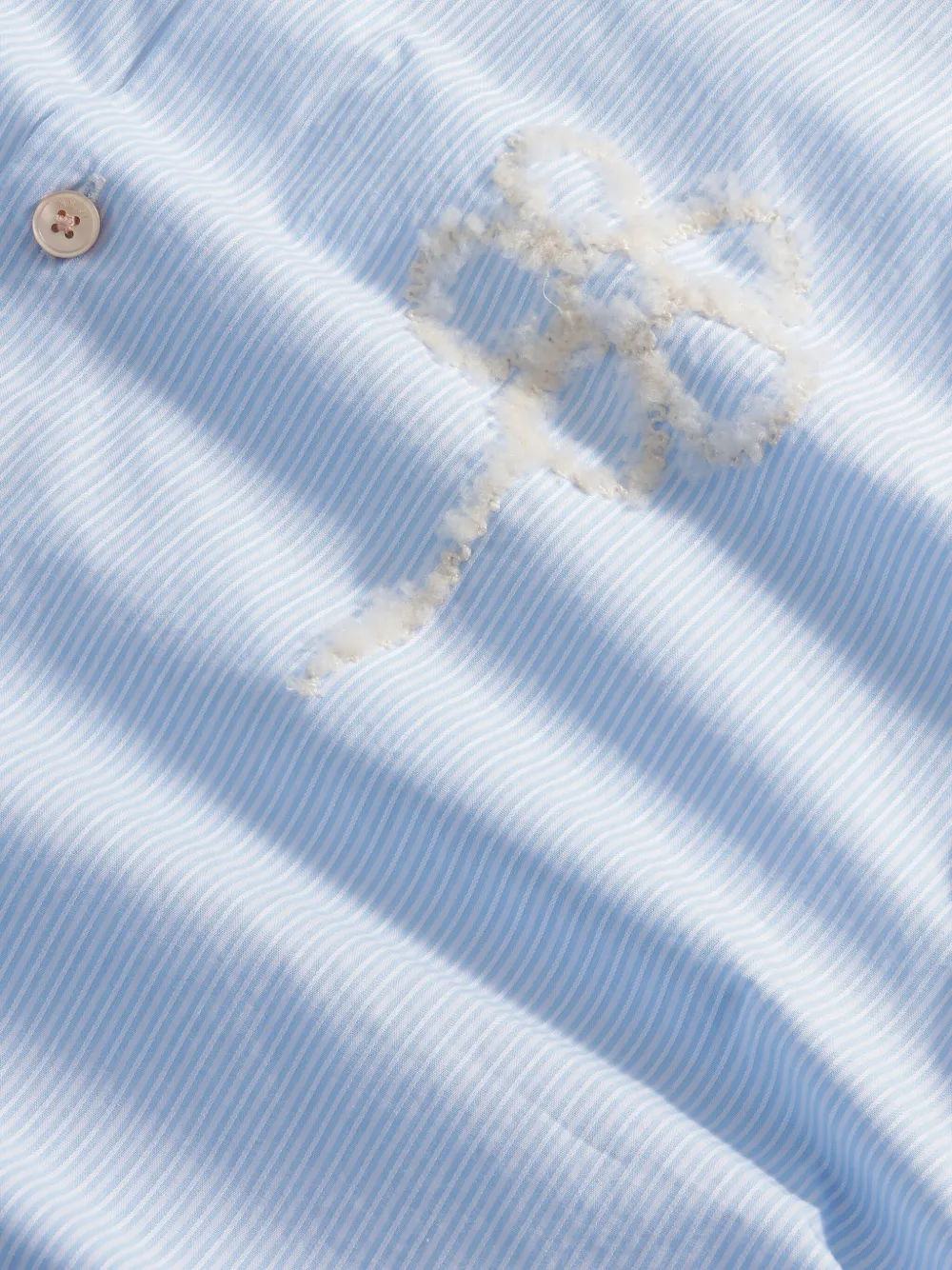 NN07 Freddy gestreept overhemd - Blauw