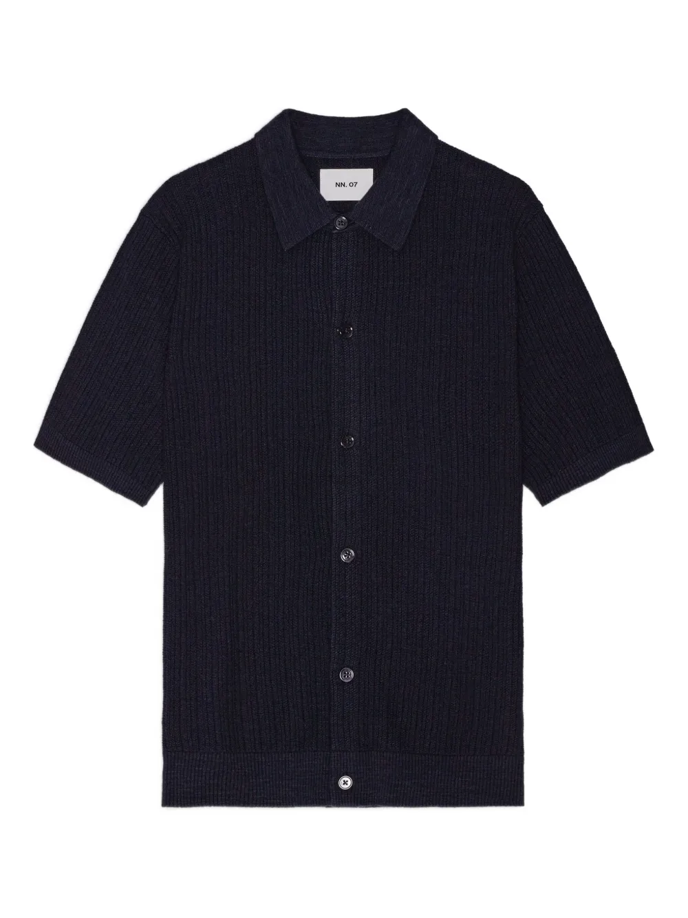 NN07 Nolan ribbed shirt | Blue | Image 1