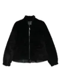 Simonetta Ravizza zip-front balloon-sleeves jacket - Black