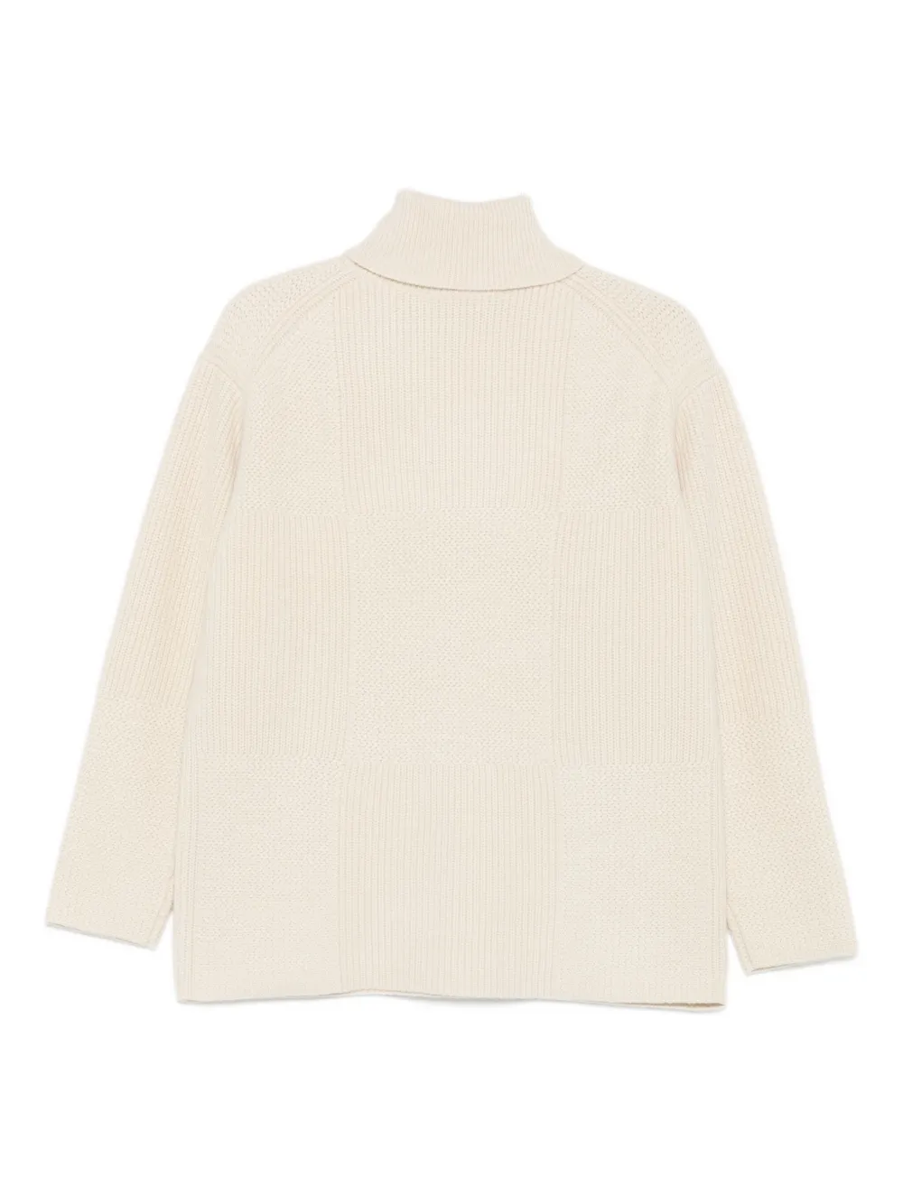 JOSEPH ribbed panelled turtleneck sweater | Knitted Sweaters | Image 2