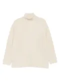 JOSEPH ribbed panelled turtleneck sweater - Neutrals
