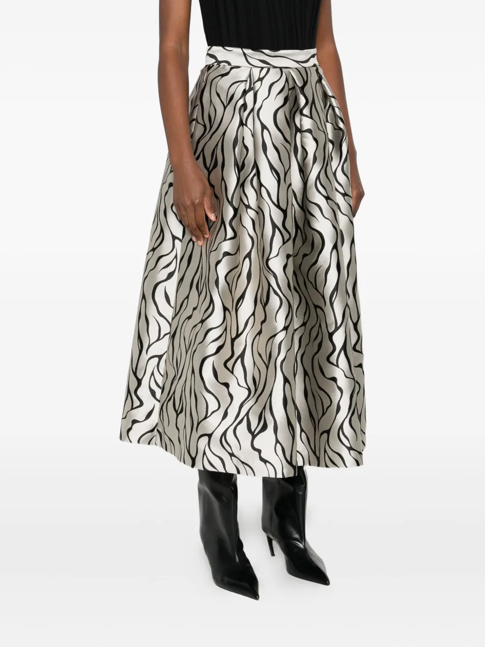 Lunatica Milano Maxi-plooirok Grijs