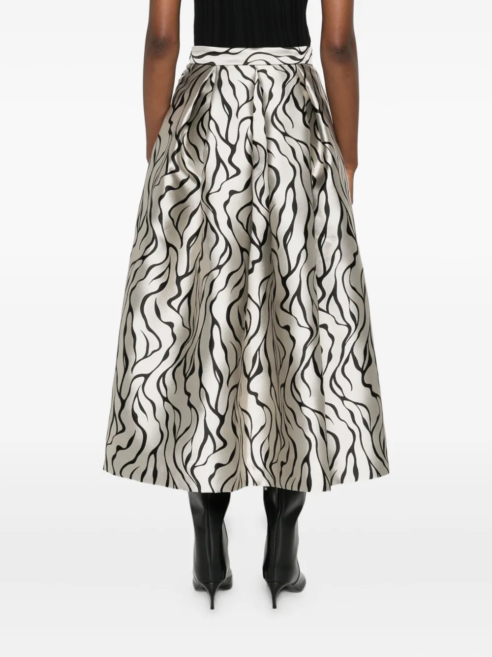 Lunatica Milano Maxi-plooirok Grijs