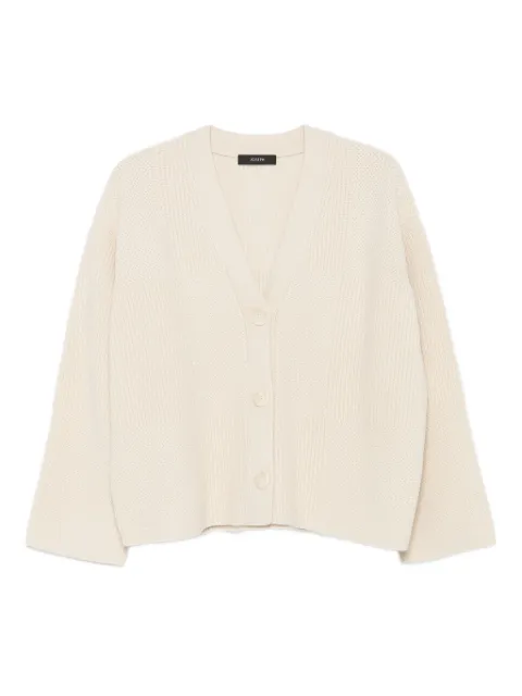 JOSEPH cárdigan tejido de canalé con botones