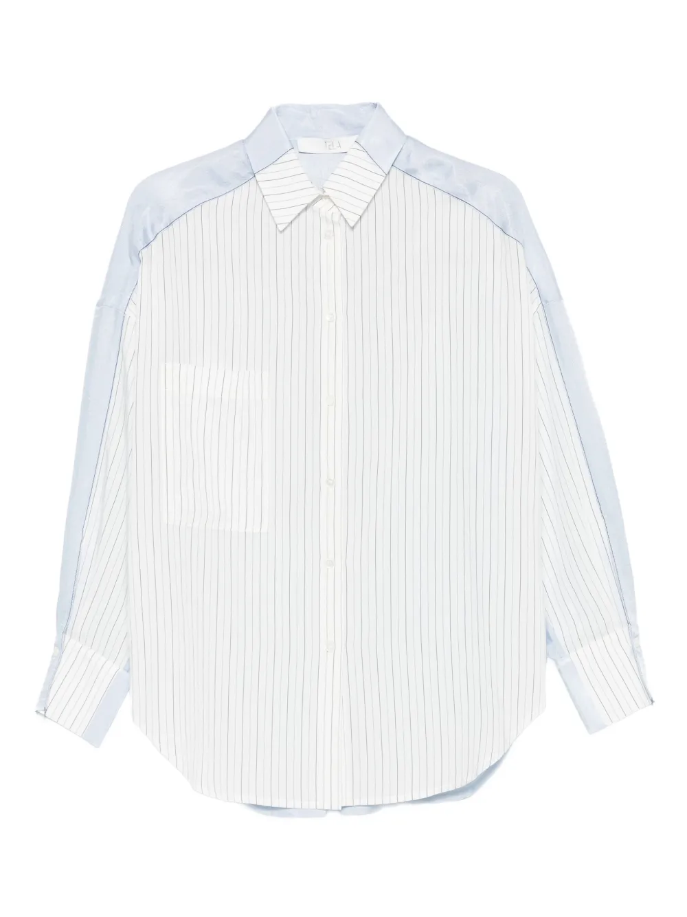 Tela pinstripe panelled shirt | White | Image 1
