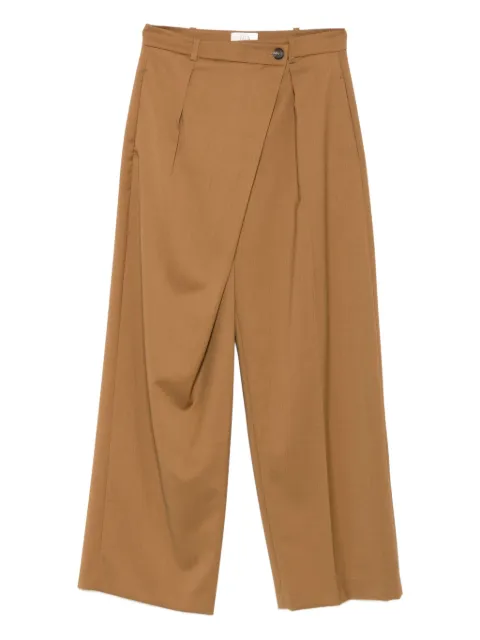 Tela pleated wrap trousers