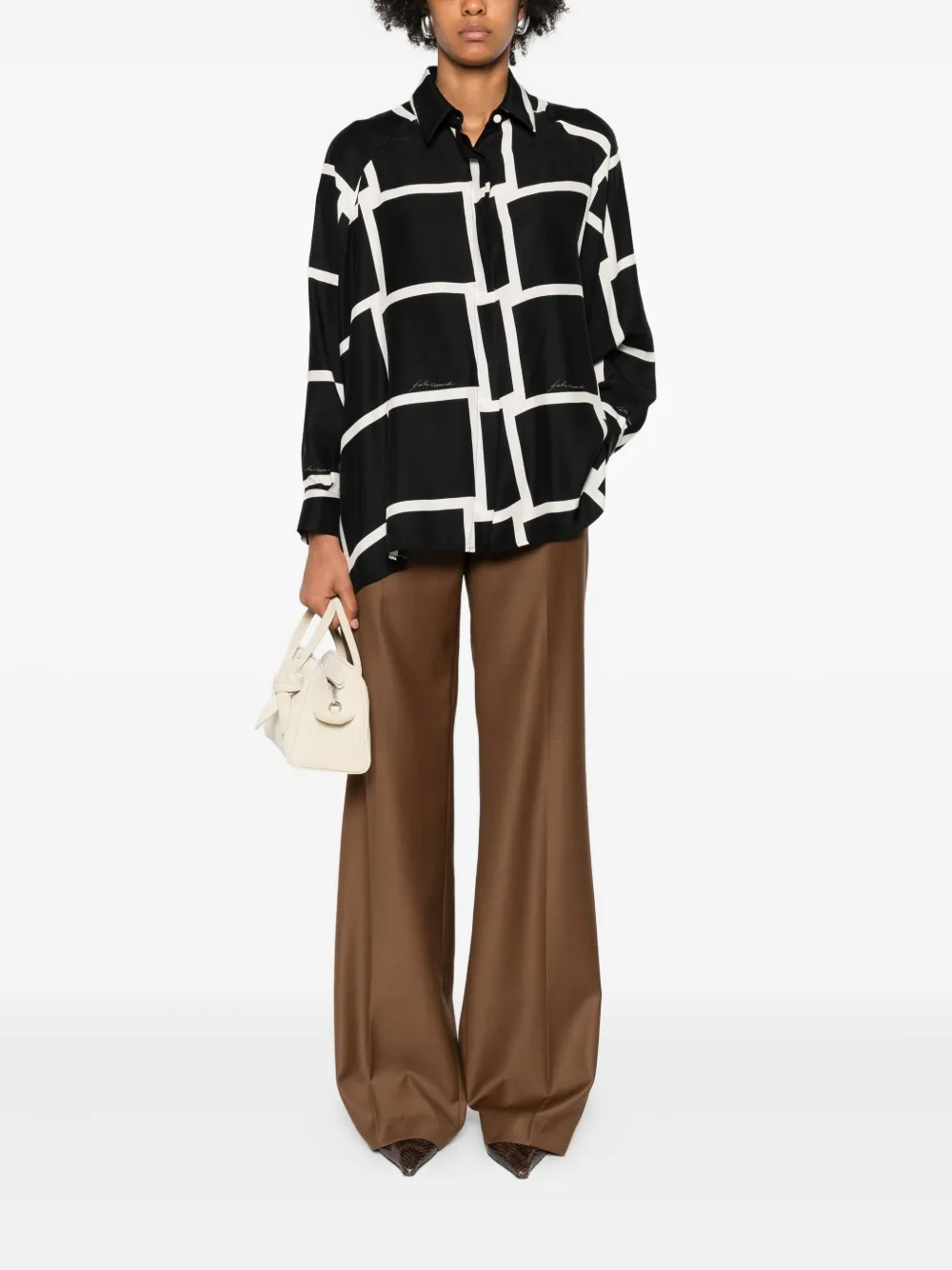 Gianluca Capannolo pleated wide-leg trousers | High Waisted Pants | Image 2