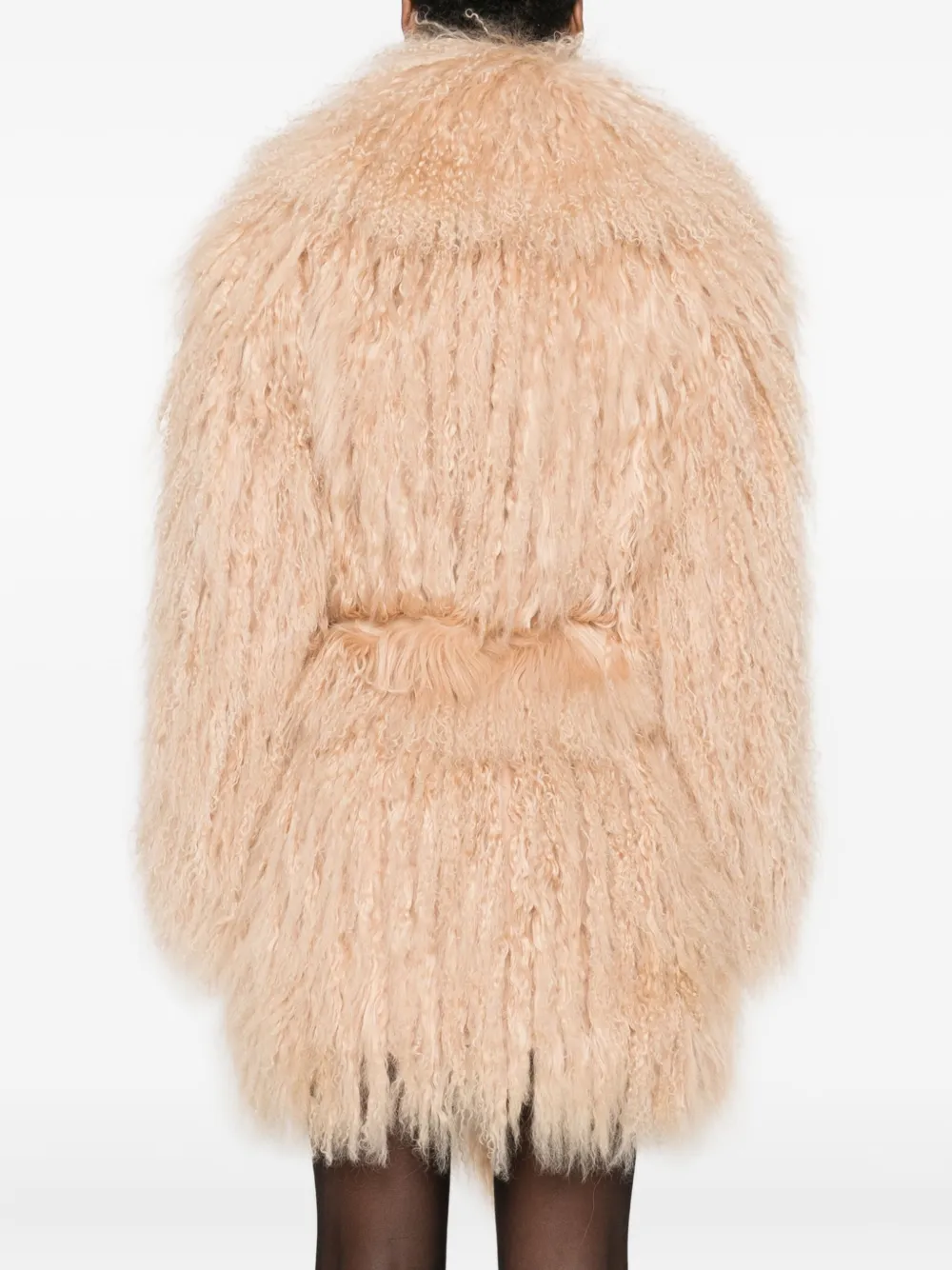 Numerootto Aghata Belted Coat In Neutral