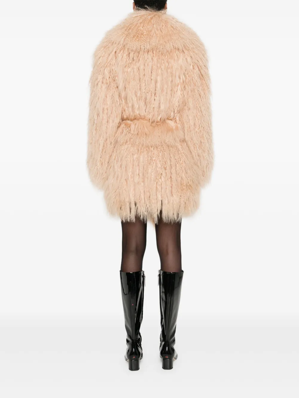 Numerootto Aghata jas met ceintuur Beige