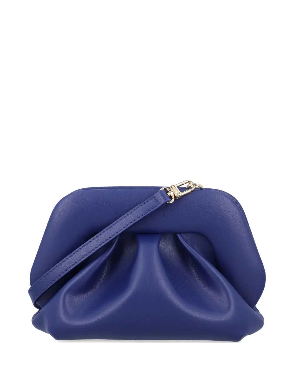 Themoirè Gea Pleated-clasp Clutch In Blue