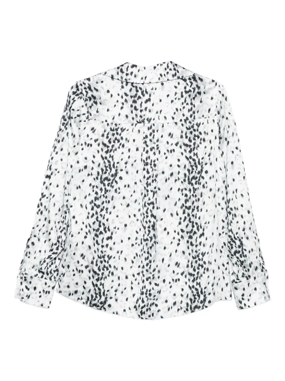 Karl Lagerfeld Dalmatian-print Button-up Shirt In White